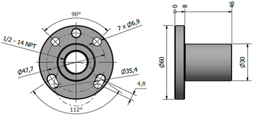 Adapter flange