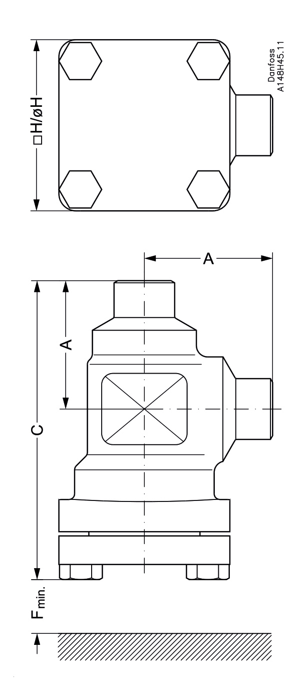 Danfoss Strainer DN20 DN65 profiltegninger WEB