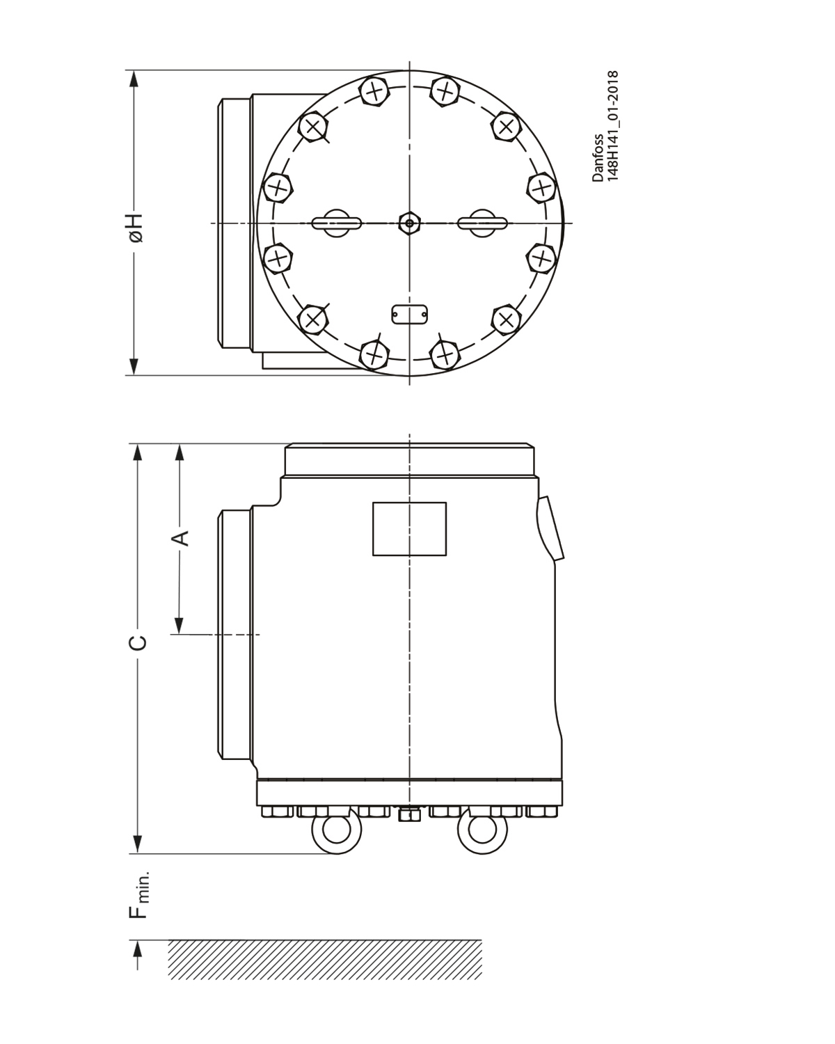 Danfoss Strainer DN250 DN300 profiltegning WEB