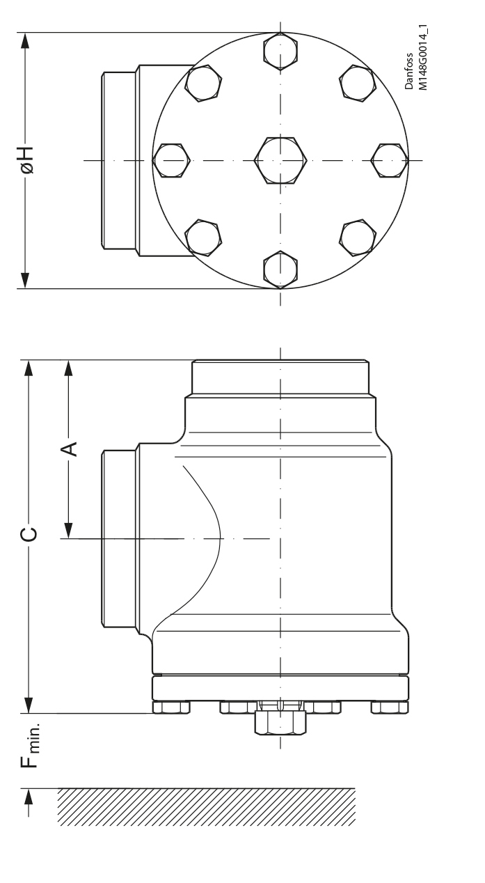 Danfoss Strainer DN65 DN200 profiltegninger WEB