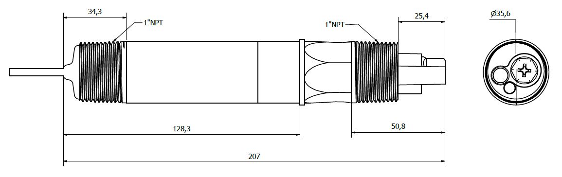 HBPH 2W 9 MK2 MECHANICAL DIMENSIONS