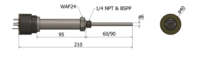 HBTS TR 60 90mm lngde